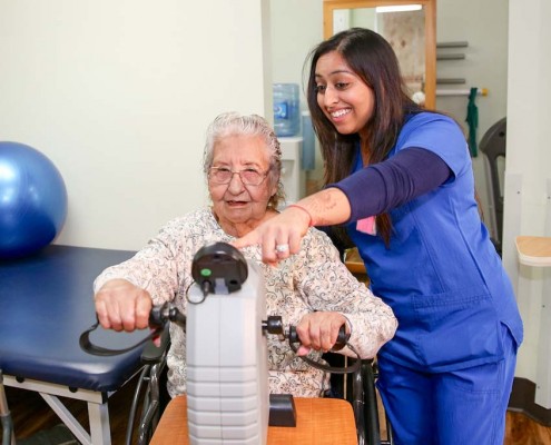 Physical Therapist with woman